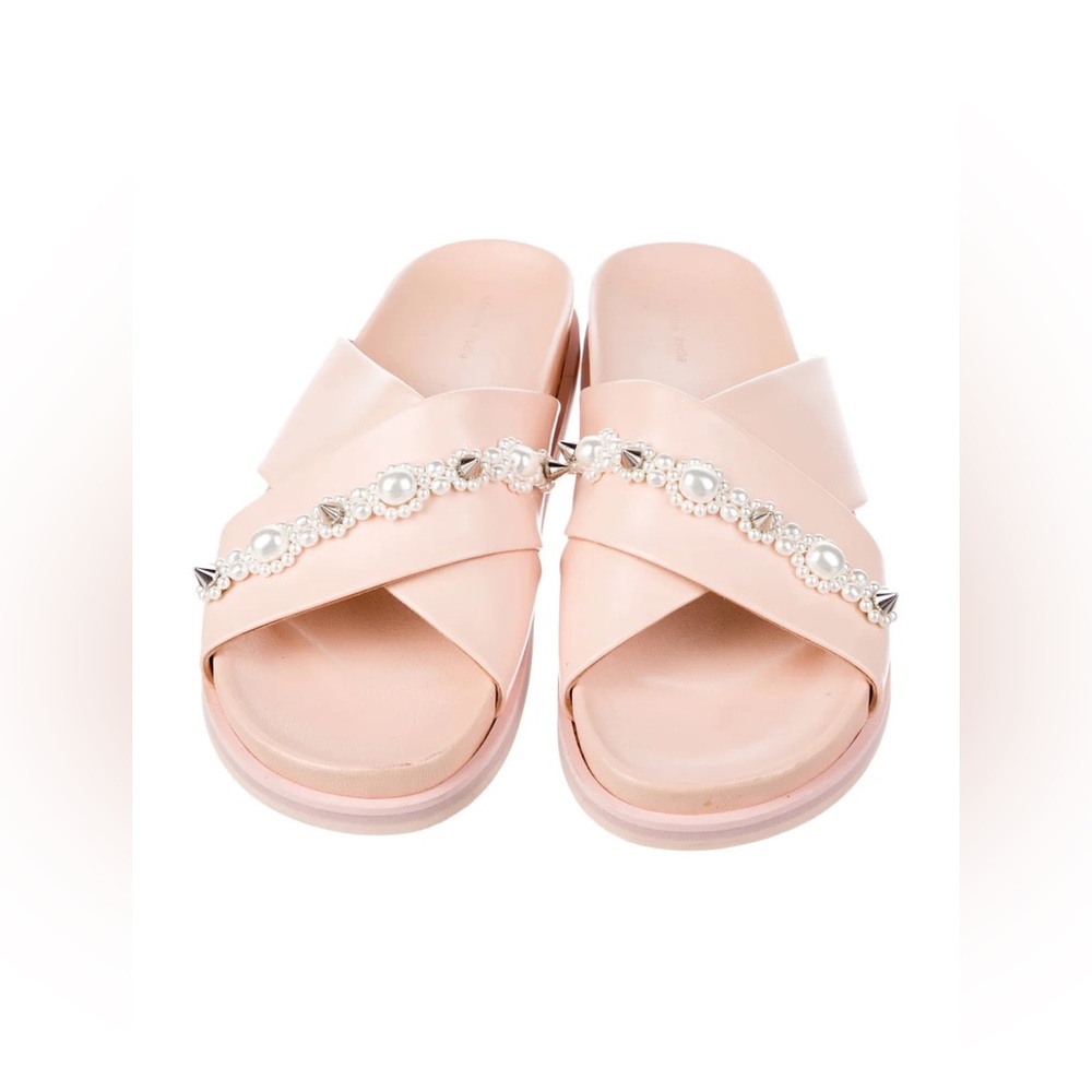 Simone Rocha pink pearl slides, size 37